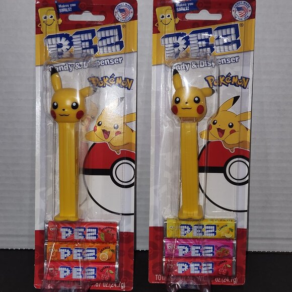 Vintage Pikachu Pokemon Pez Lot of 2 Candy Dispenser 2019 New Factory Sealed - Picture 2 of 13